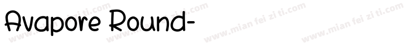 Avapore Round字体转换
